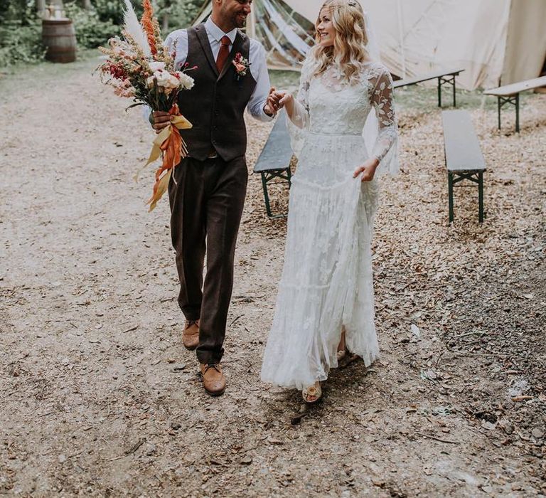 Boho style wedding dresses